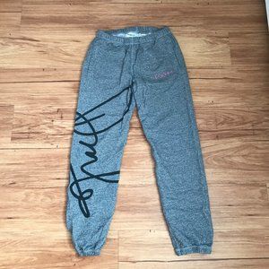 Roots x Douglas Coupland signature sweat pants / joggers